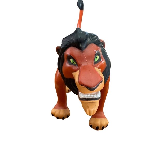 Vtg Scar Fighting Figurine Disney Lion King Collectible Plastic Toy - Picture 5 of 5